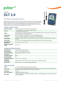 Thumbnail of document Data Sheet - DLT 2.0 Differential Level Transmitter